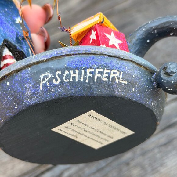 Pam Schifferl Midwest Cannon Falls Sandman Enchanted Winter's Eve Candle Holder - Picture 8 of 10